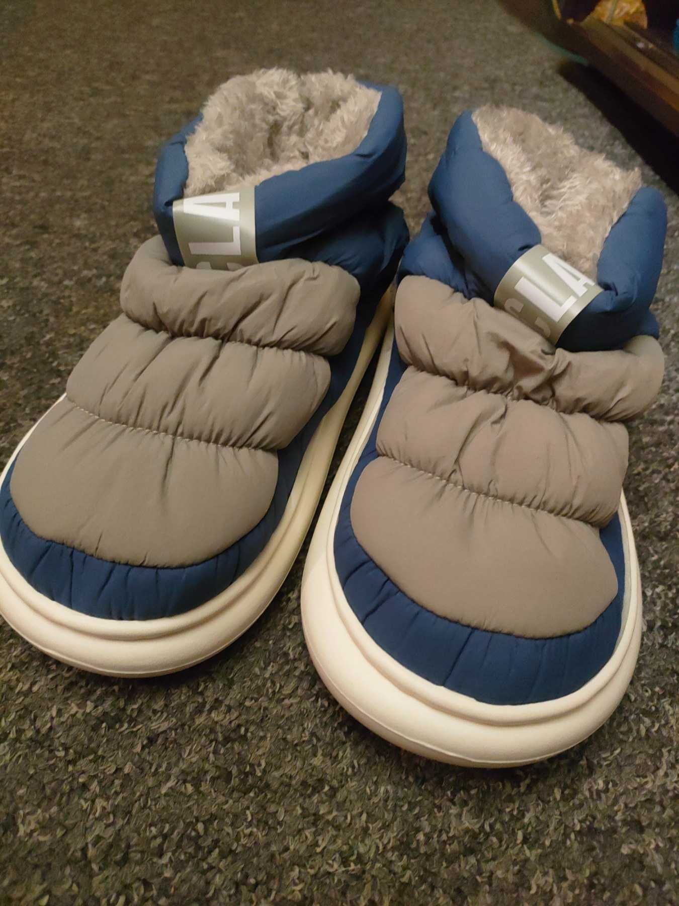 Новые теплые стильные зимние тапочки, ботинки 44-45 унисекс