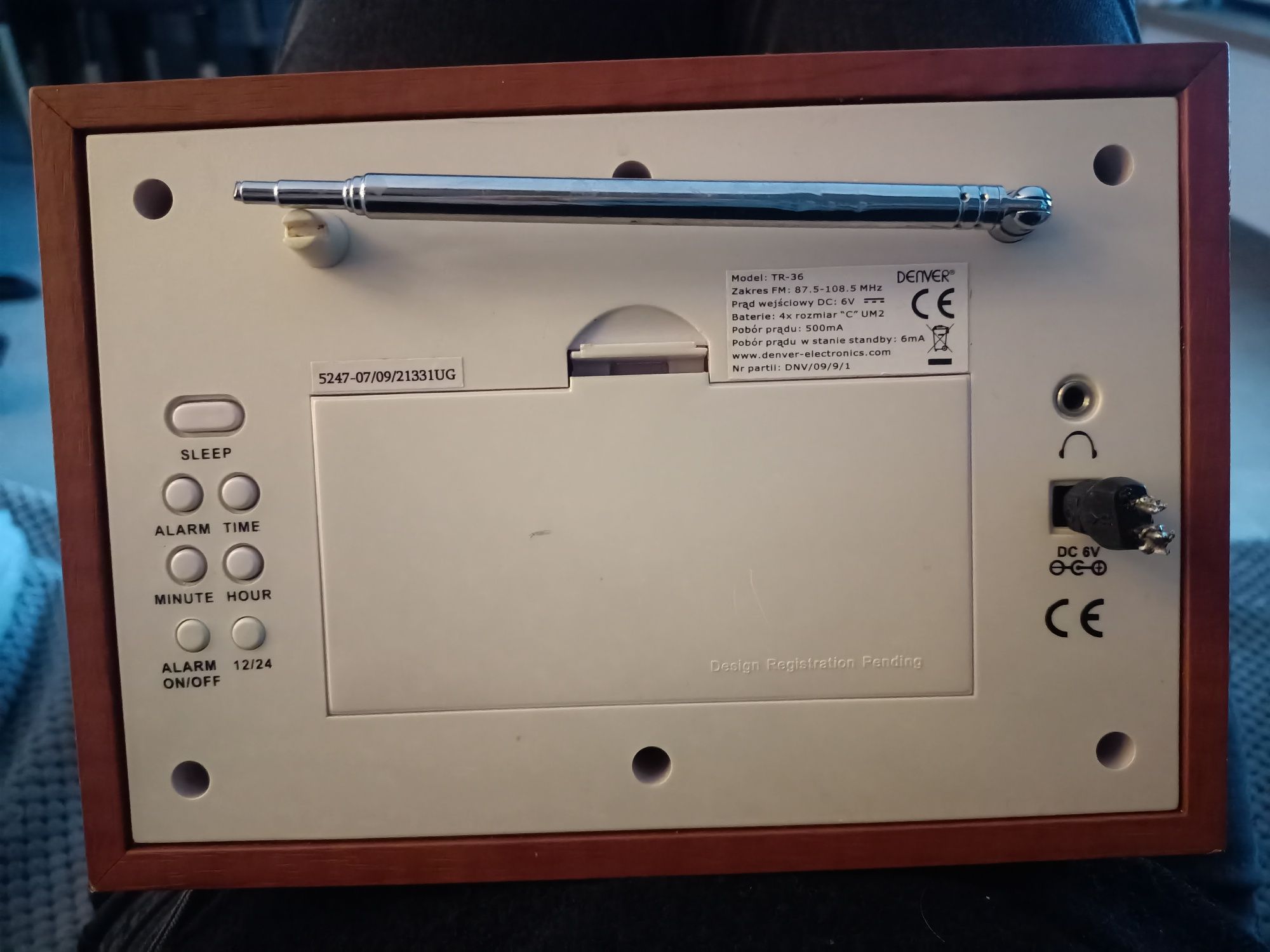 Radio analogowe denver TR-36