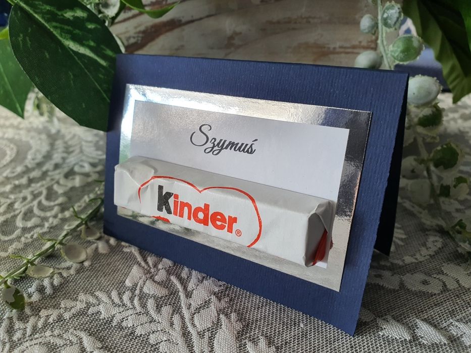 Winietki chrzest, urodziny, komunia, wesele Kinder