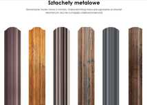 SZTACHETY METALOWE, Ogrodzenie Panelowe, Sztachety Stalowe