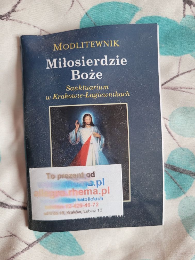 Książeczki modlitewne, obrazki z modlitwami