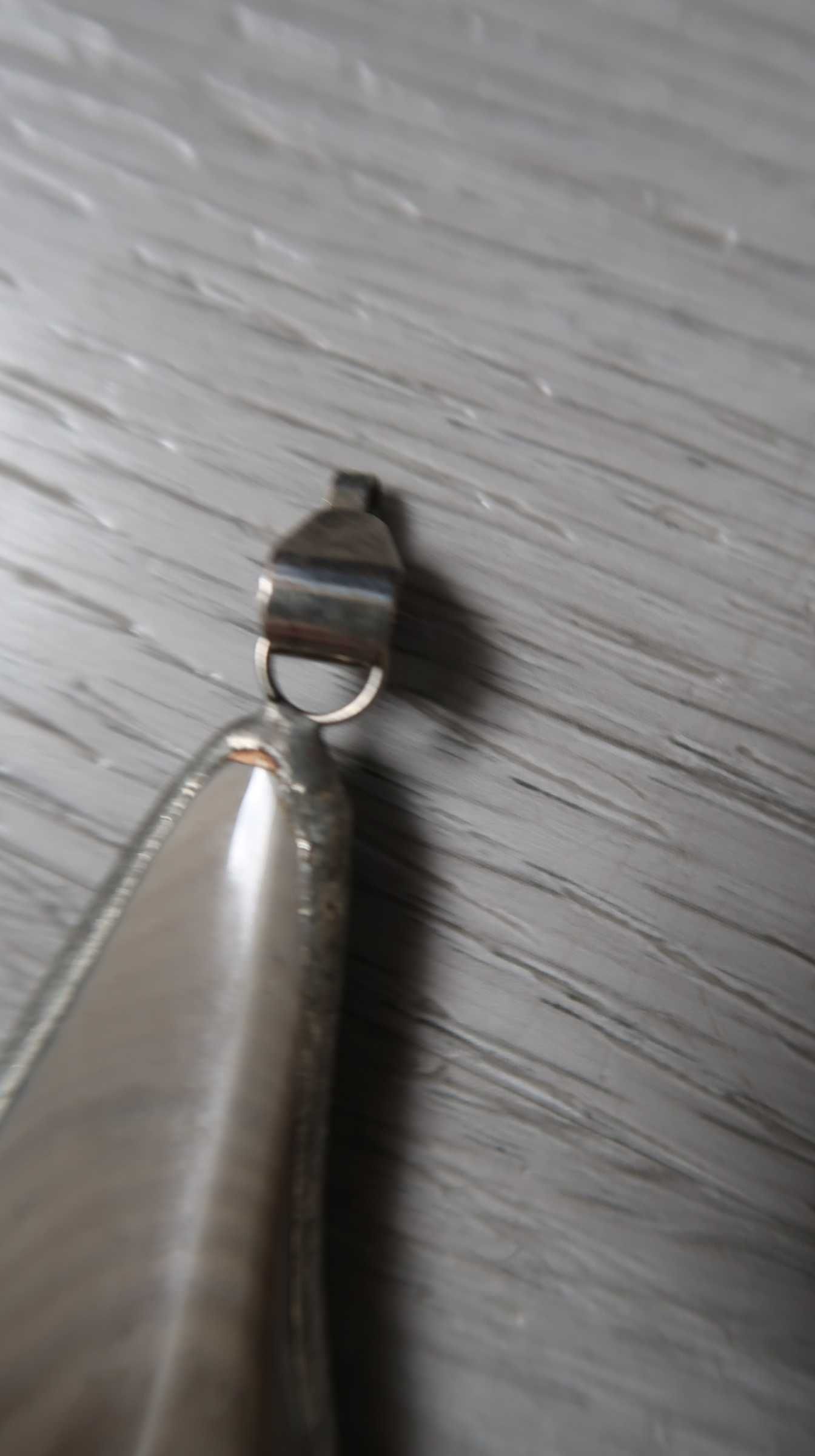 Krzemień pasiasty zawieszka wisiorek naszyjnik w oplocie metal