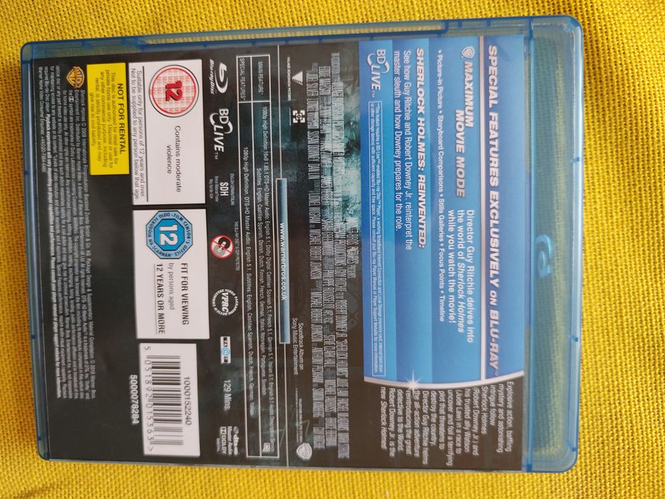 Sherlock Holmes Jude Law Robert Downey blu-ray j.angielski