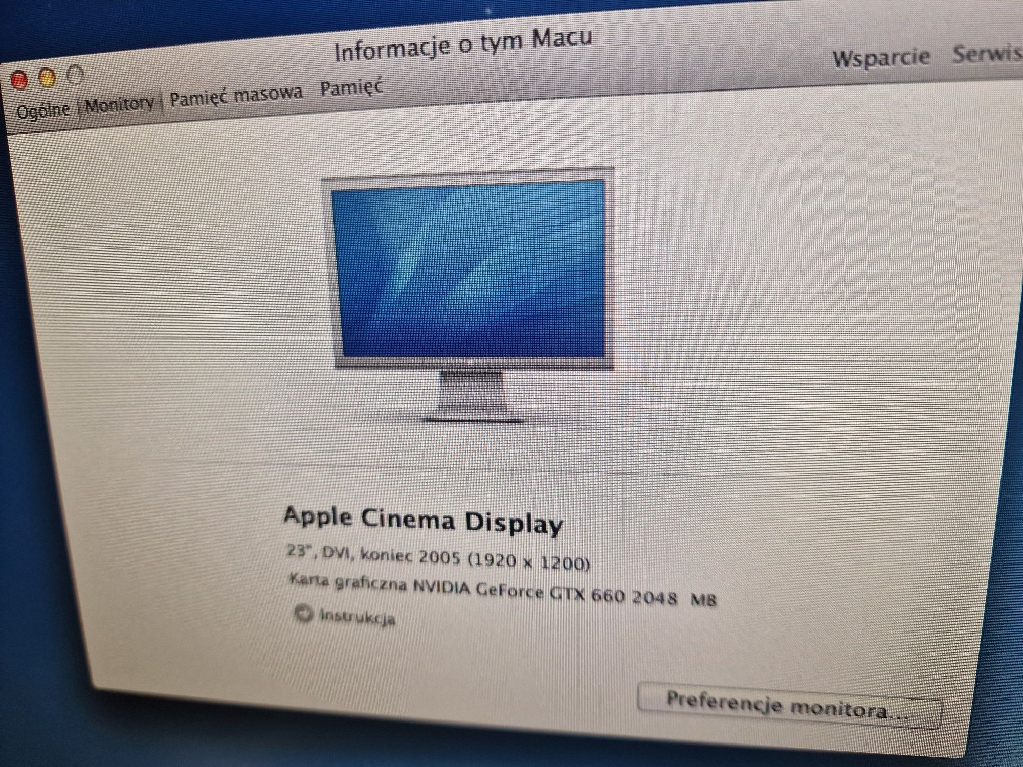 Monitor Apple Cinema Display HD