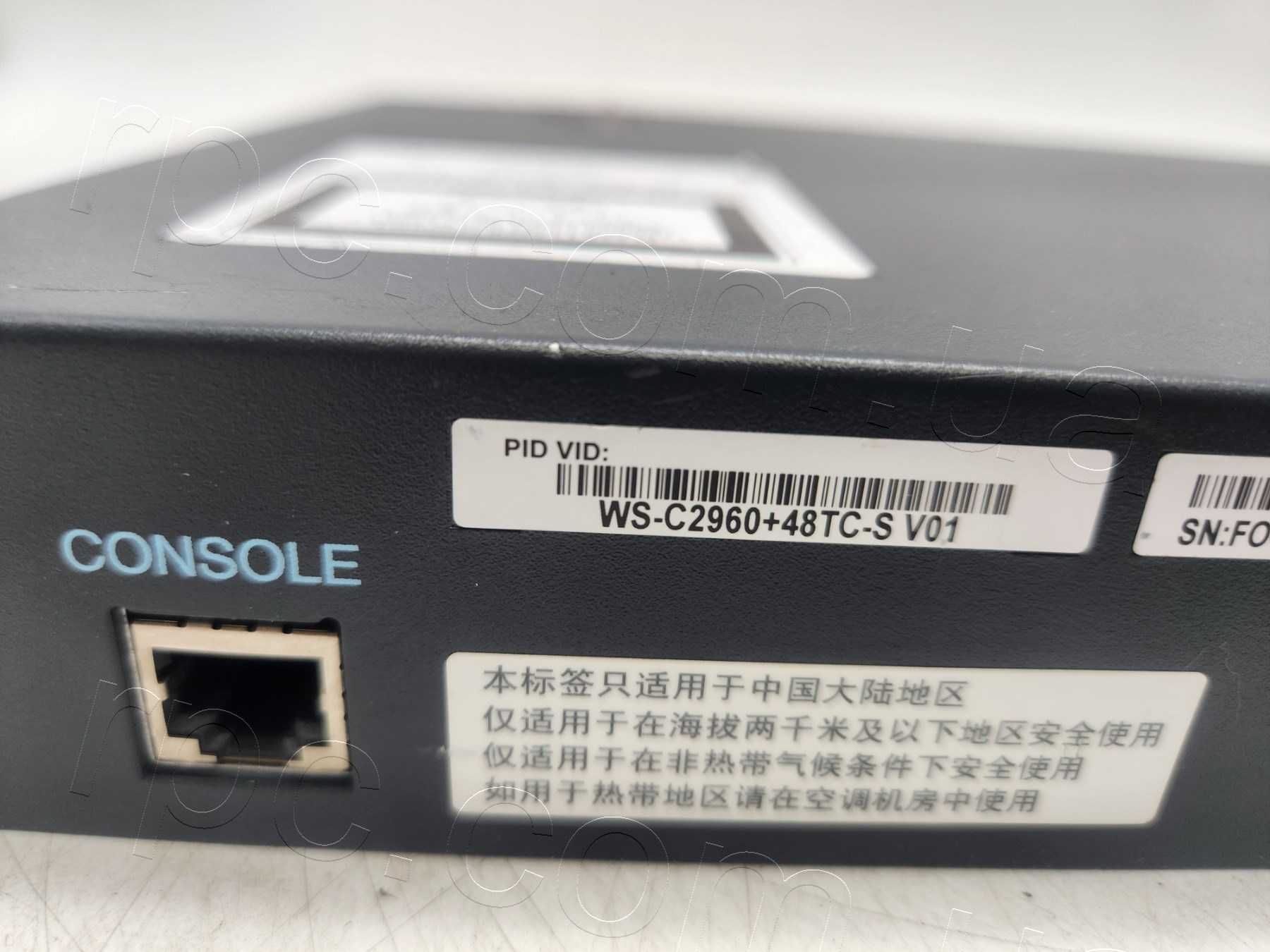 Керований L2 комутатор Cisco 2960 Plus (WS-C2960+48TC-S)
