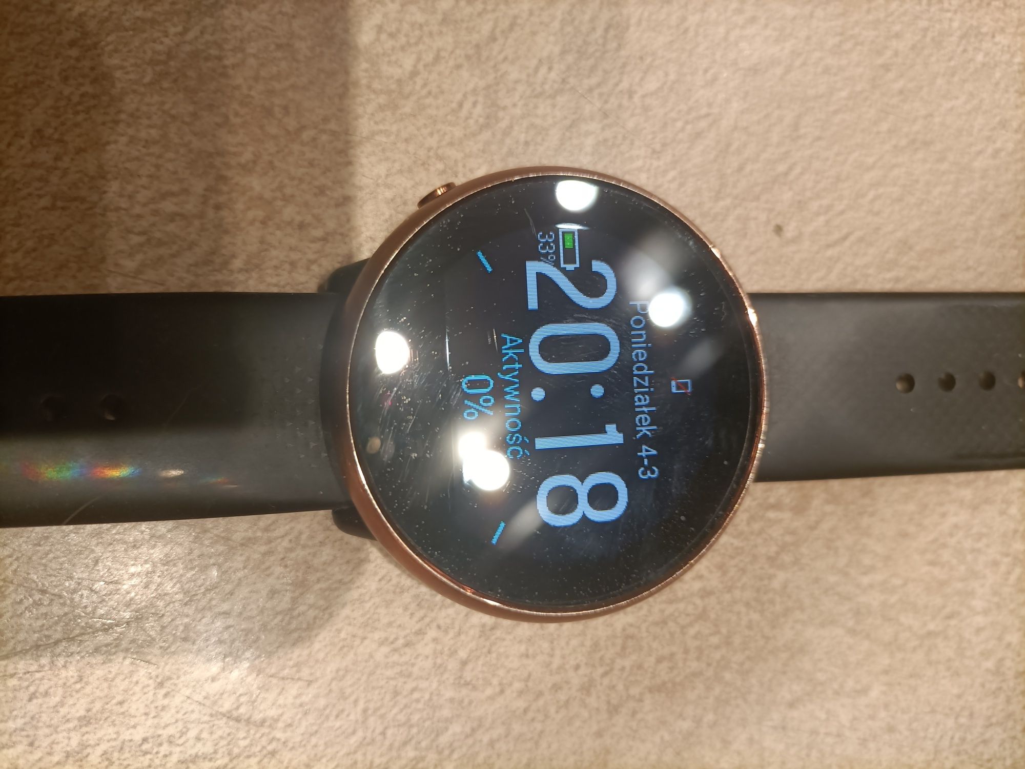 Polar Ignite miedź zegarek fitness puls/tętno GPS pasek M-L