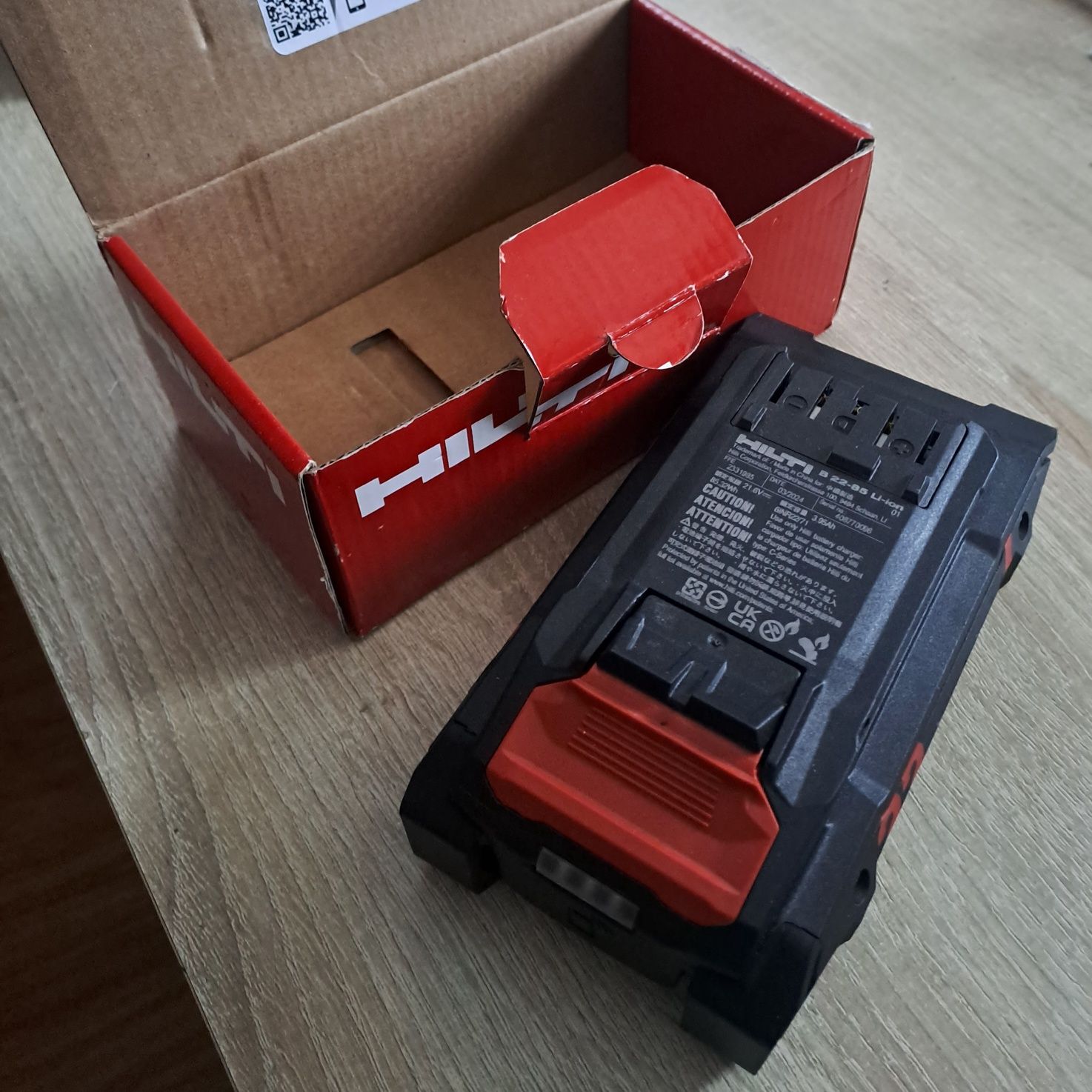 HILTI Bateria B22-B5 LI-ION Nuron używana 2024r ORGINAŁ Z DE