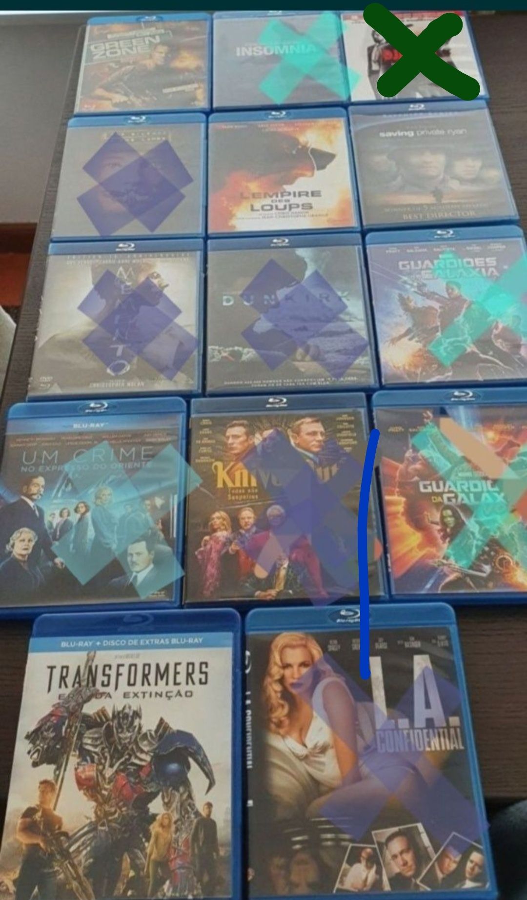 Filmes blu-ray e dvd