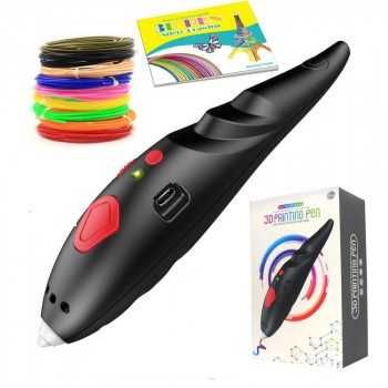 Ручка 3D -4 вида, беспроводная, пластик ABS 6 цветов, USB заряд-559 гр