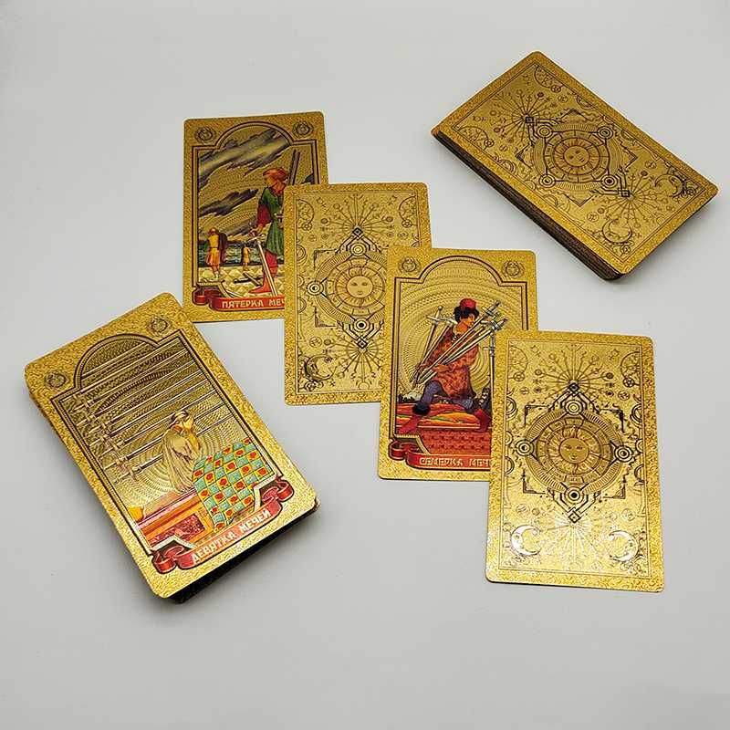 Gold Foil Tarot Cards for Russia Market