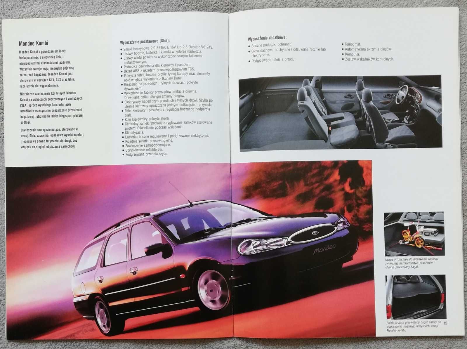Prospekt Ford modele 1998