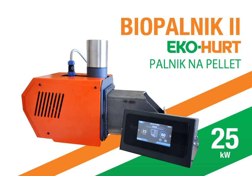 BIOPALNIK II palnik do kotła na pellet 25 kW PELLET podajnik