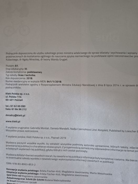Komplett plus 1 podręcznik