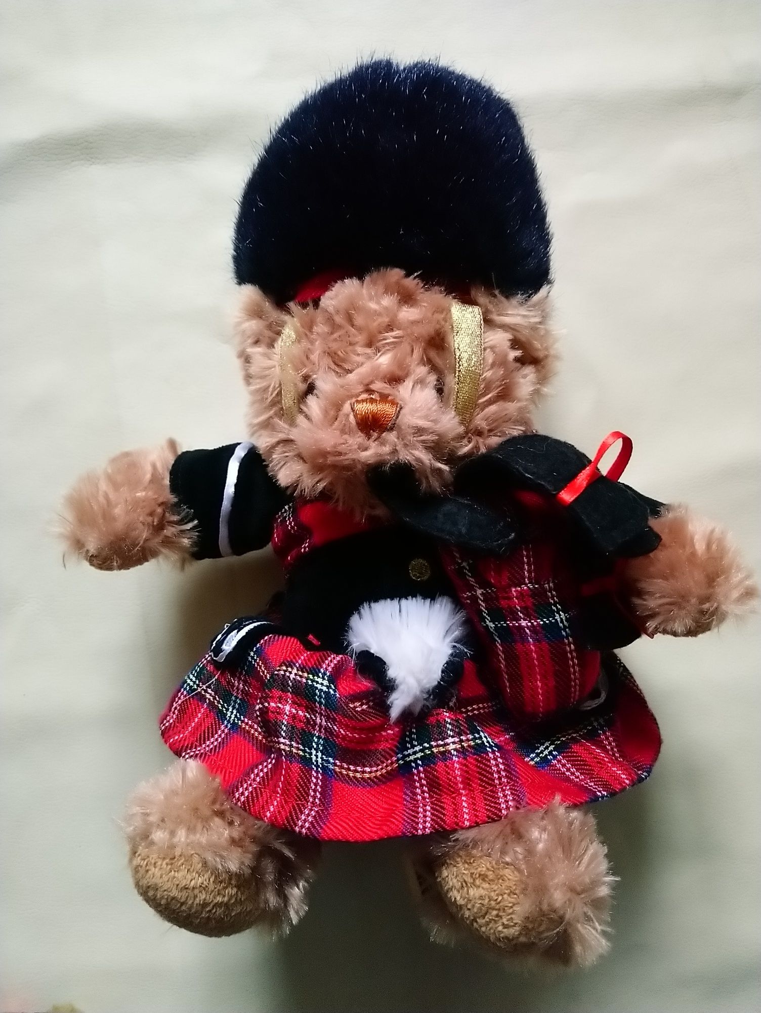 М'яка іграшка Ведмедик в шотландському стилі