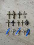 Coleção de cruzes / crucifixos de Jesus Cristo
