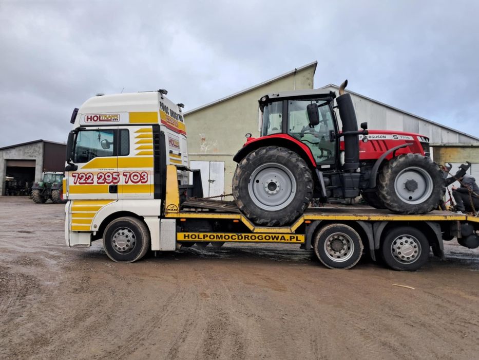 Pomoc drogowa,transport ciągników,maszyn rolniczych,budowlanych,hol-au