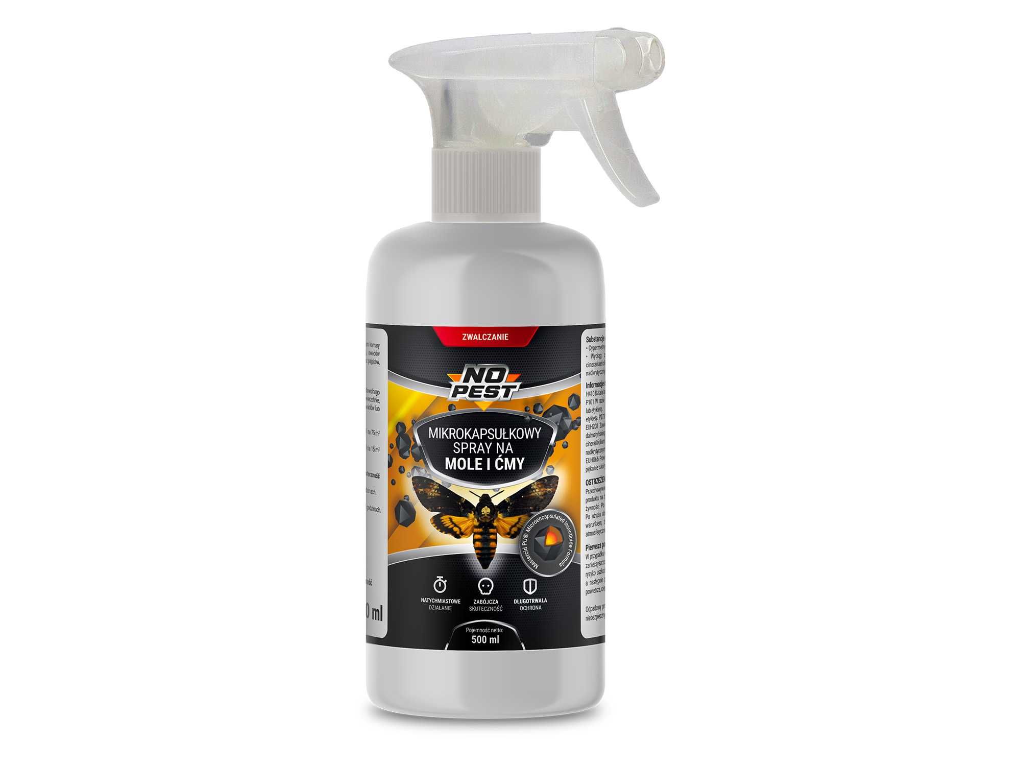 Środek na mole i ćmy. Mikrokapsułkowy spray No Pest