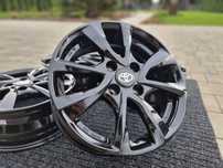Toyota Yaris 15" Alufelgi nowe Aygo IQ 4x100 Felgi nowe czarny połysk