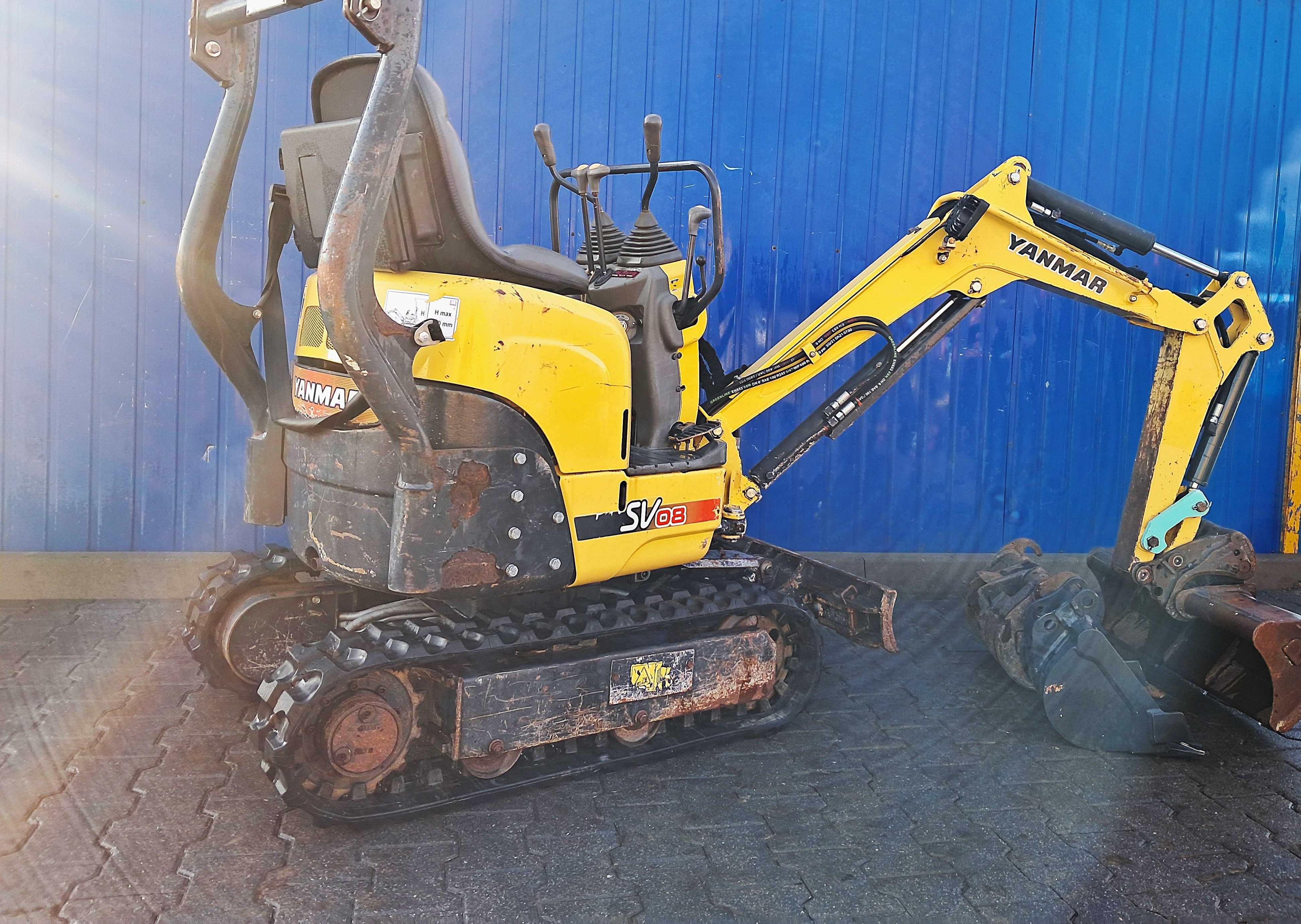 Minikoparka YANMAR SV 08 / 17r! / 1t! / vio 10-2 jcb 8008