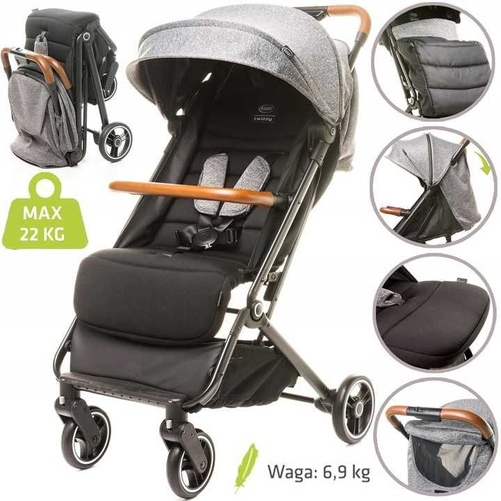 ULTRA LEKKI Wózek Spacerowy dla Dzieci do 22kg 4Baby TWIZZY Kompaktowy