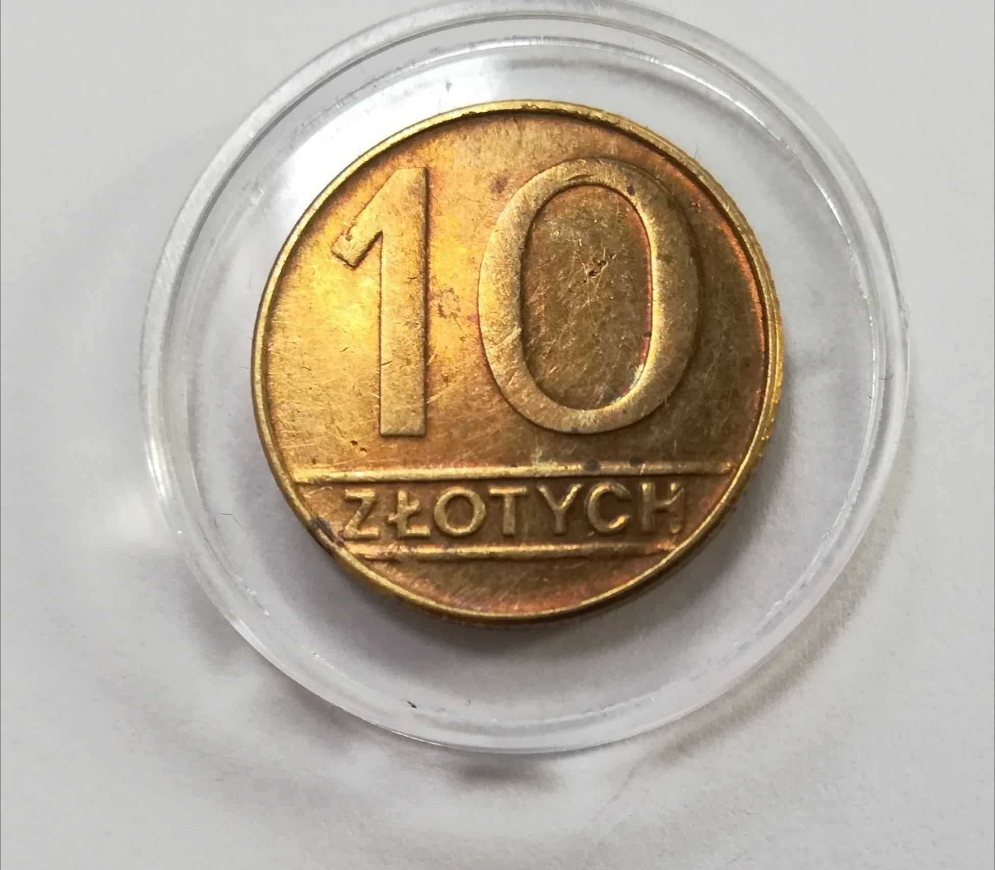 Moneta 10zł z 1989r , mosiądz, stan doskonały