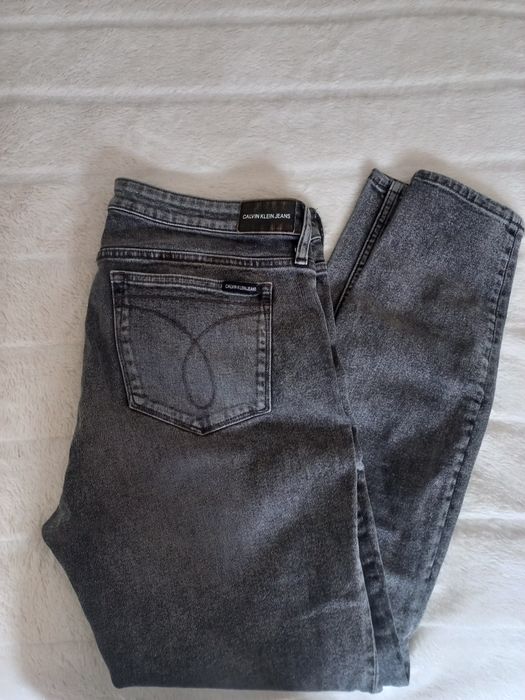 Spodnie damskie Calvin Klein Jeans szare
