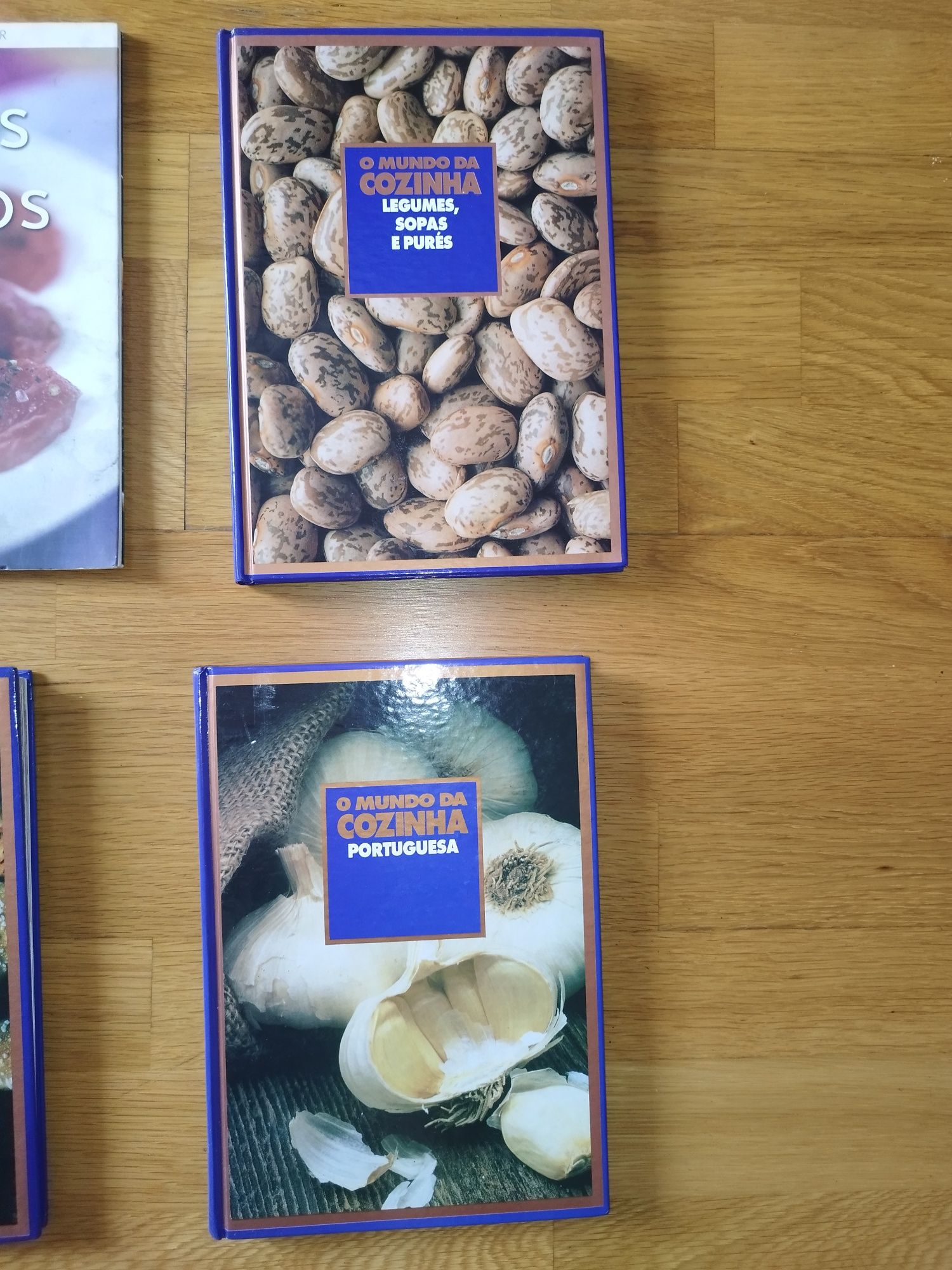 Lote de 8 livros de culinária e história