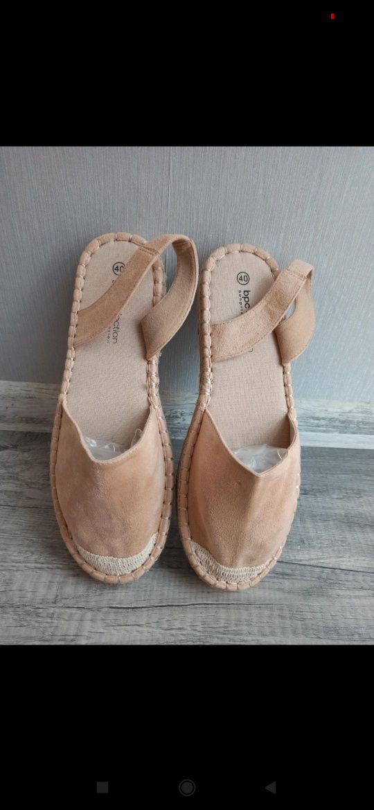 Brązowe buty espadryle rozmiar 40