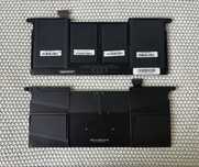 2 baterie do MacBook Air A1466 – zamiennik + oryginalna (uszkodzona)