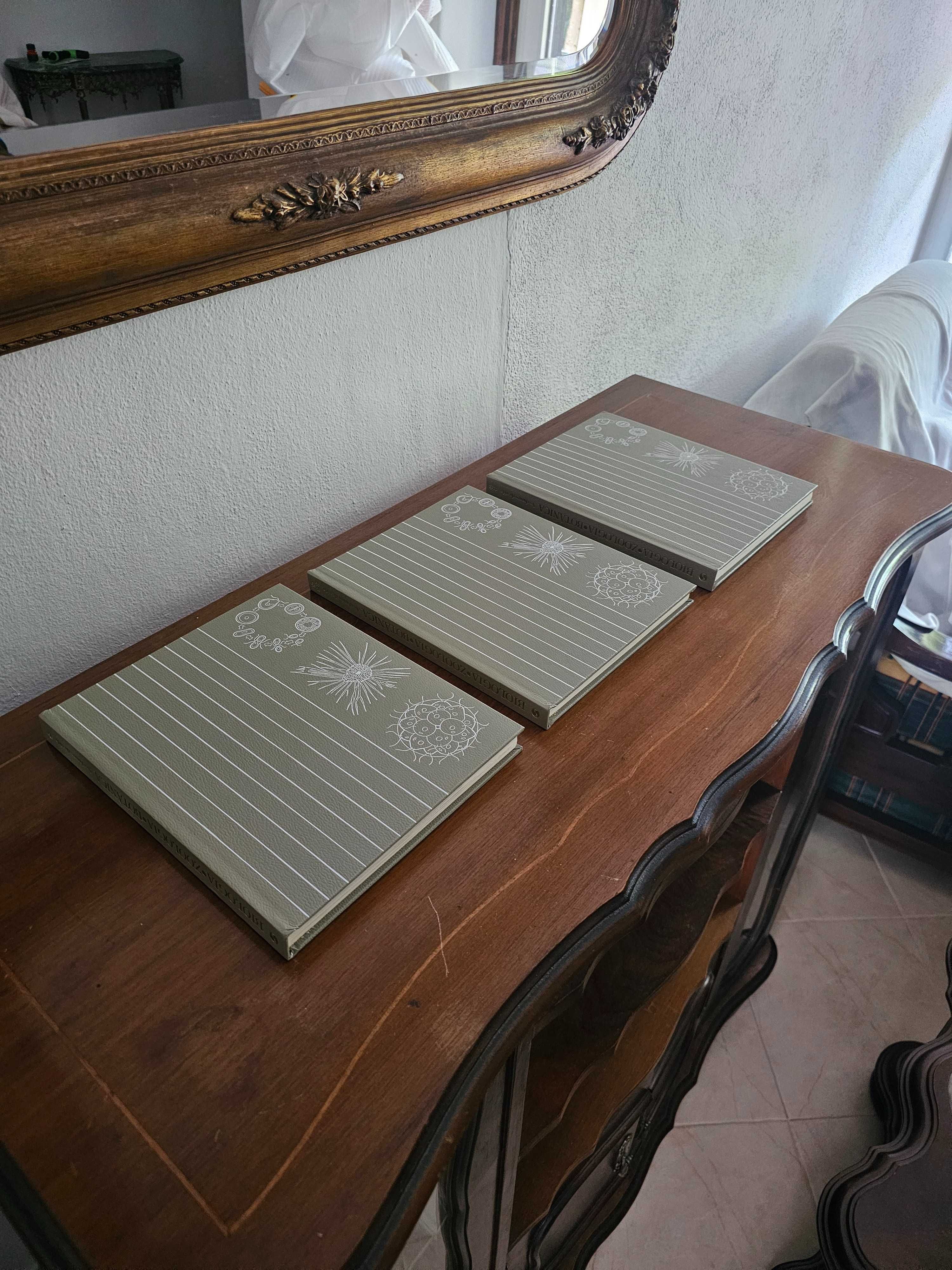 Livros antigos Biologia, Zoologia, Botânica (3 Vols., 1979)