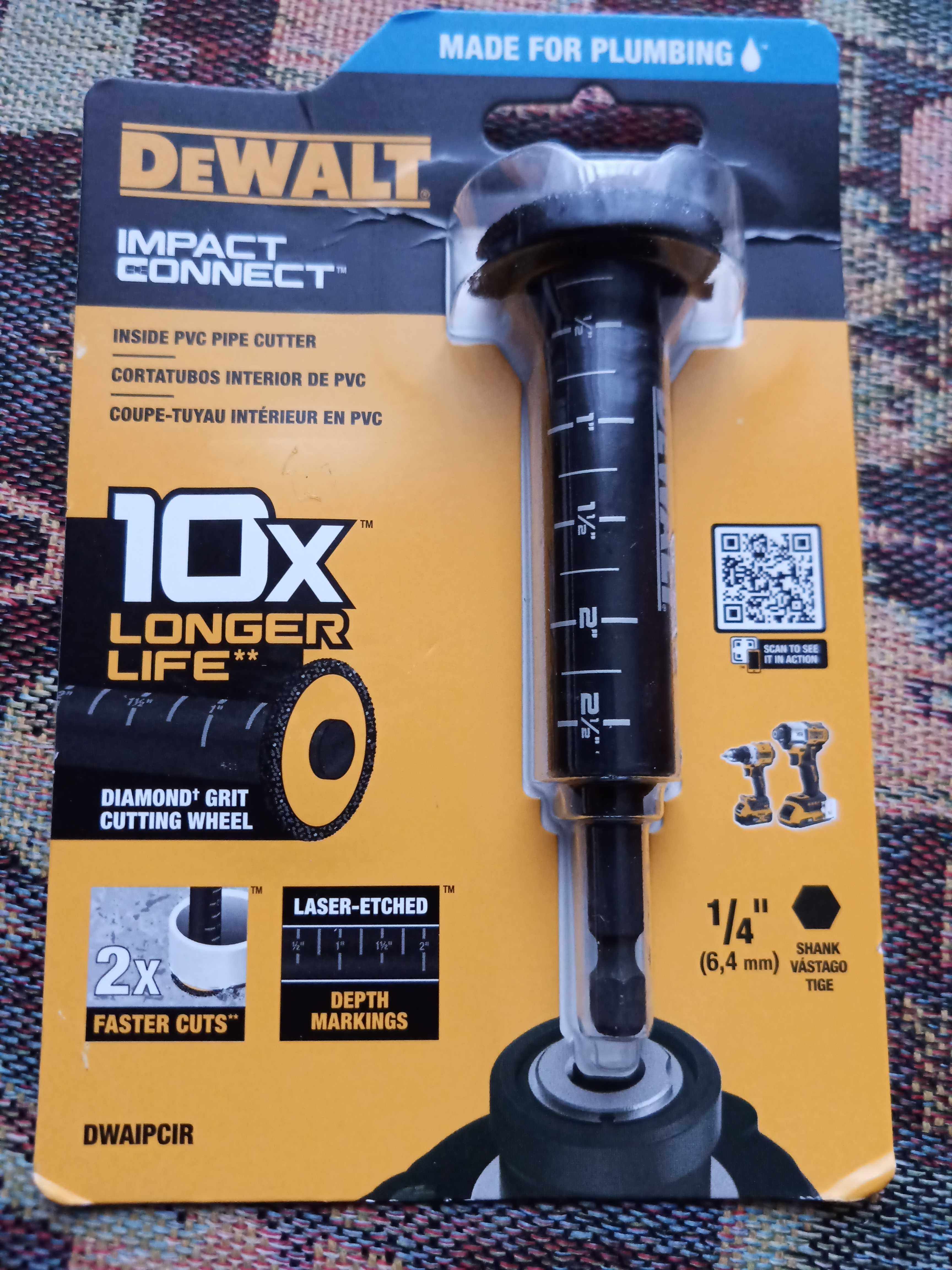 Насадка для різання труб DeWALT DT20563 (диск діаметром 34 мм)