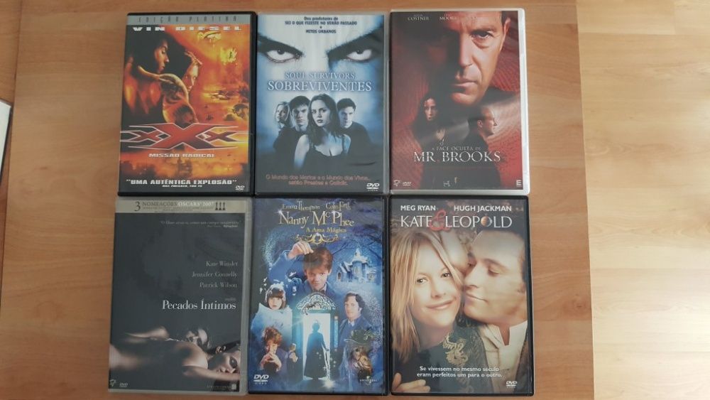 55 DVD's + 1 Video CD de filmes variados