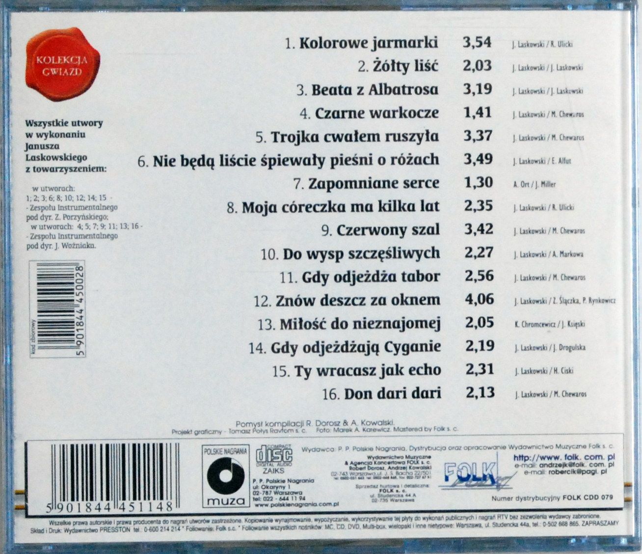 (CD) Janusz Laskowski - Żółty liść