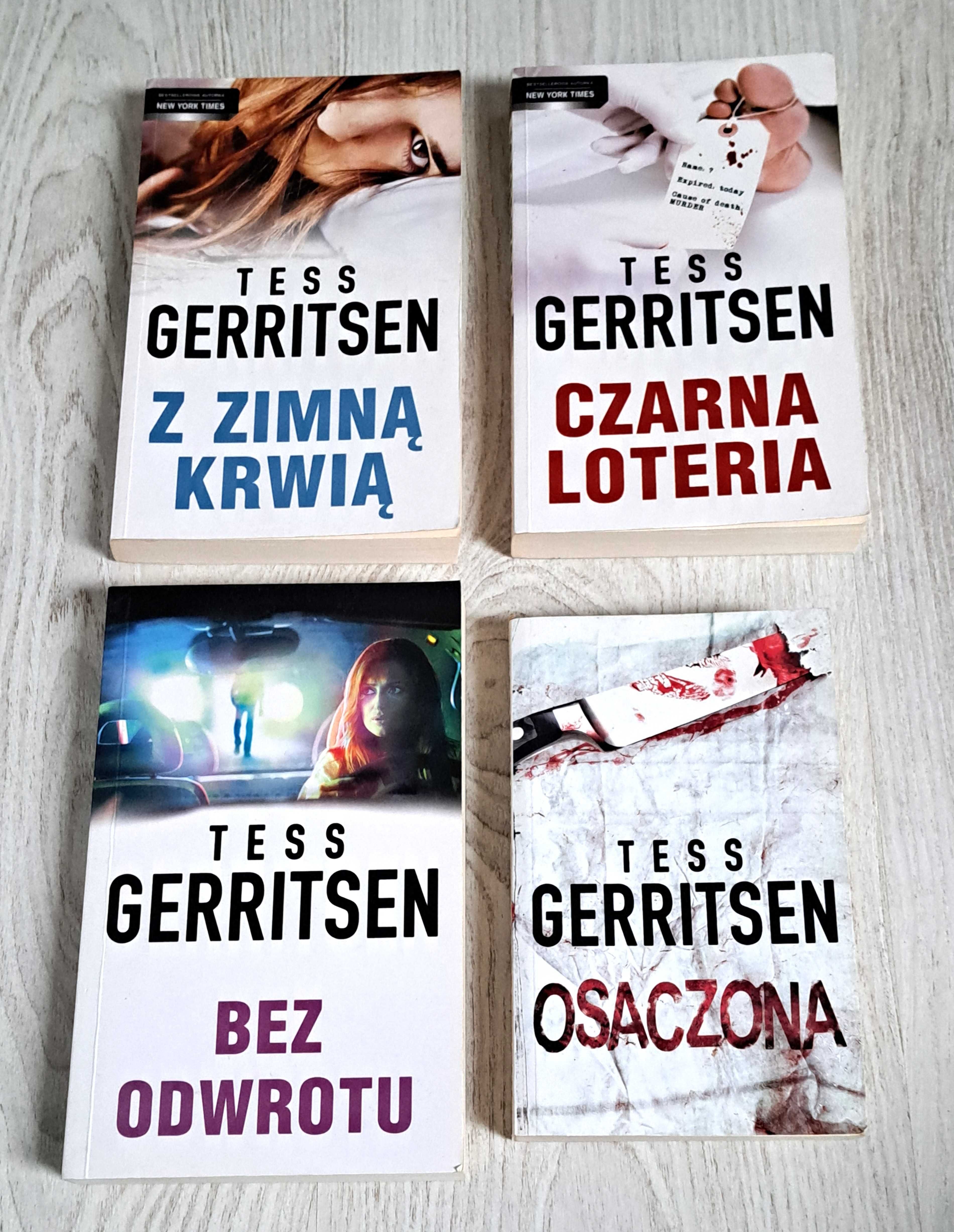 Tess Gerritsen Osaczona + Z zimną krwią + Czarna loteria + Bez odwrotu