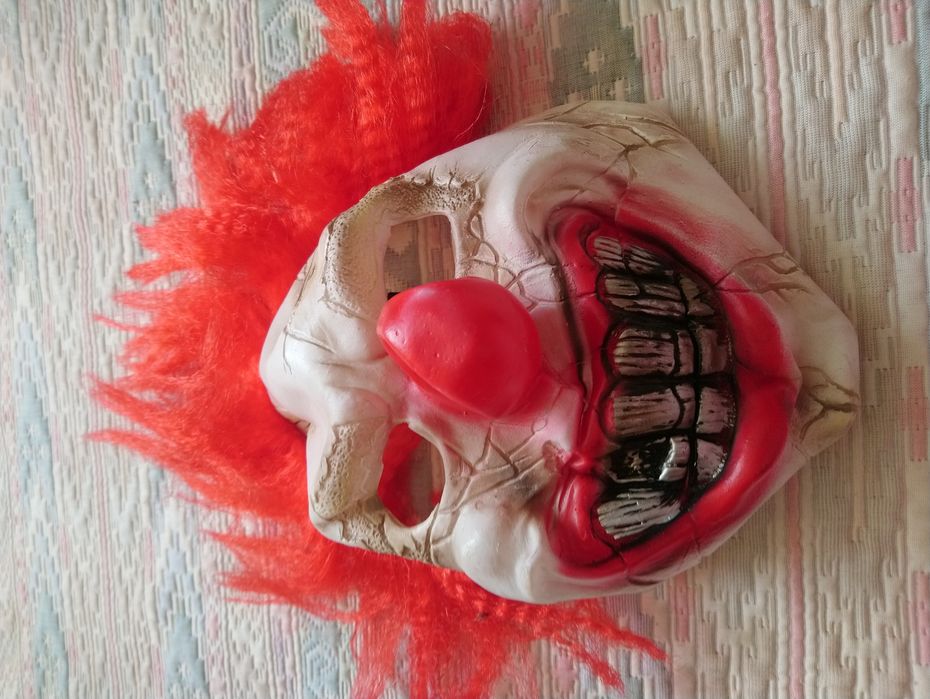 Карнавальна маска Джокер Клоун силіконова безрозмірна