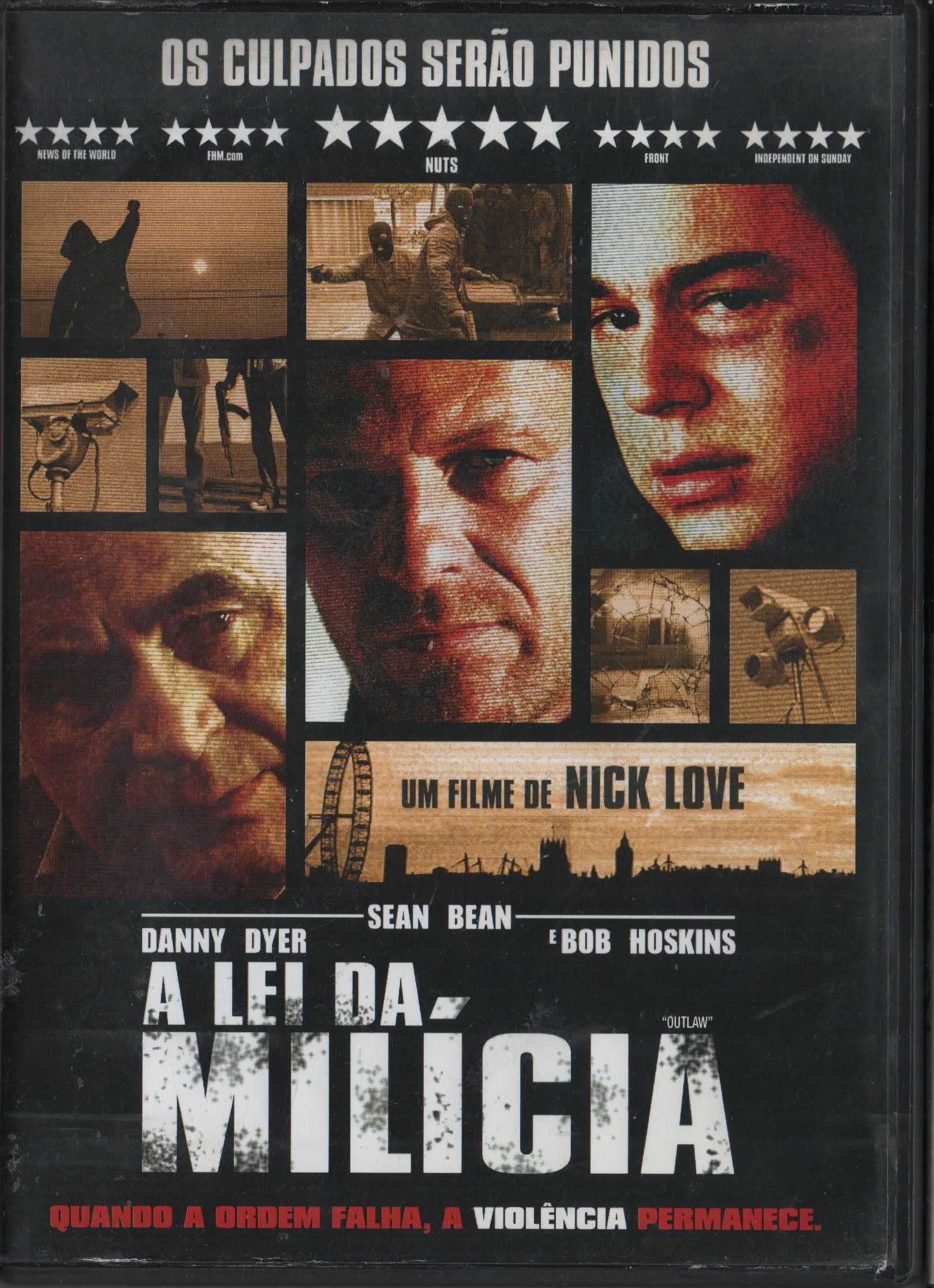 Dvd A Lei da Milícia - acção - Bob Hoskins/ Sean Bean - extras