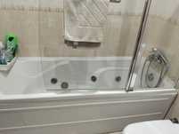 Banheira de hidromassagem com painel frontal + resguardo