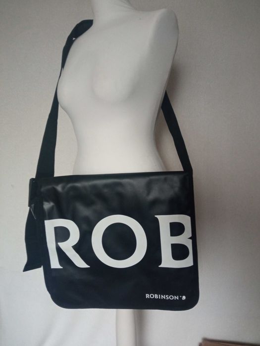 Rob Robinson czarna torba do laptopa 34x37x13/ A4 tak