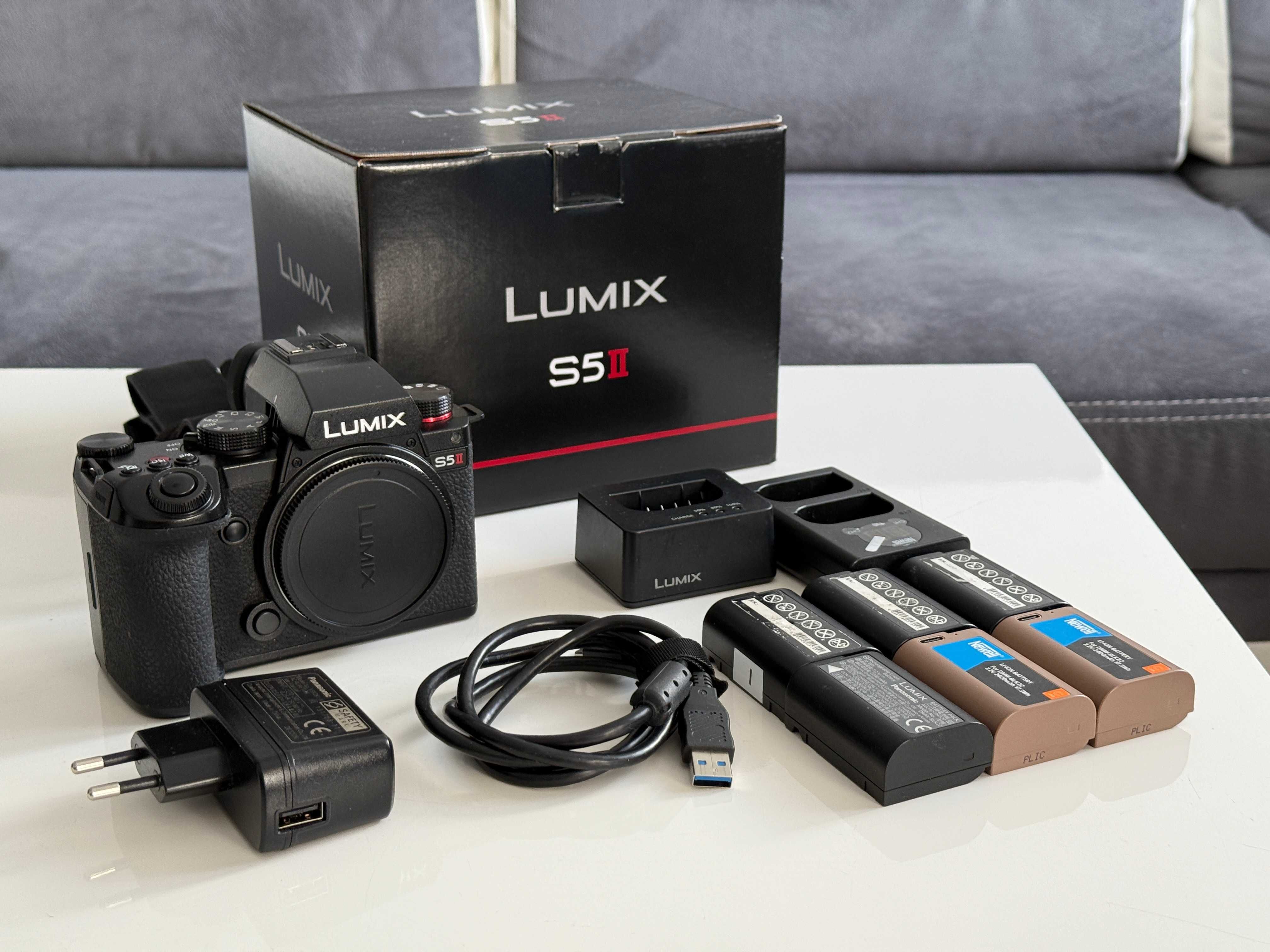 Aparat Panasonic LUMIX S5 II - DC-S5M2 S5II - 6 AKUMULATORÓW