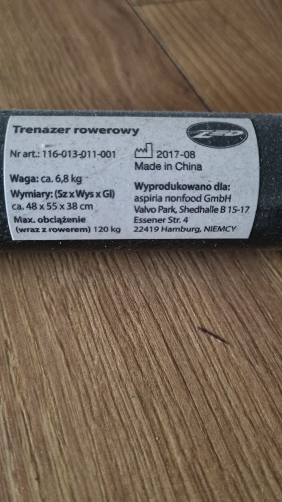 Trenażer rowerowy ZED