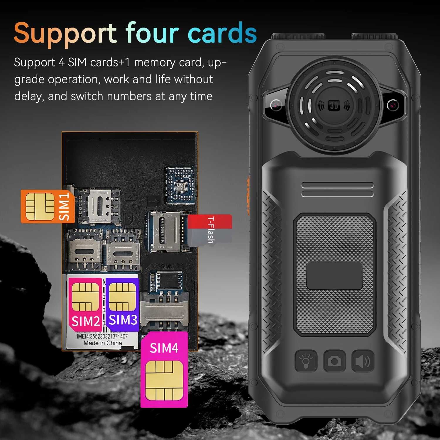 кнопочный телефон-повербанк PHONEMAX M6000 4 SIM