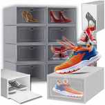10x Pudełka Na Buty Organizer Pudełko Szafka Półka Pojemniki Obuwie