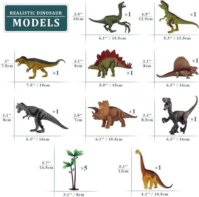 Figurki z matą Dinosaur World Temi