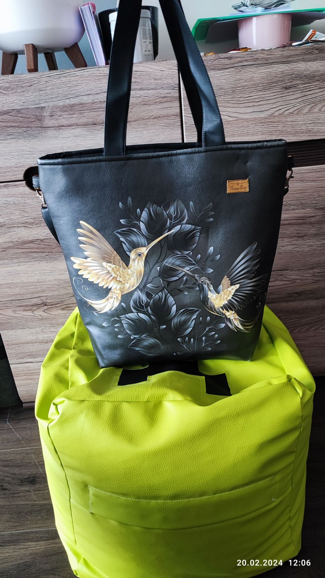 Torebka rorba do wózka koliber shopper tkane sny