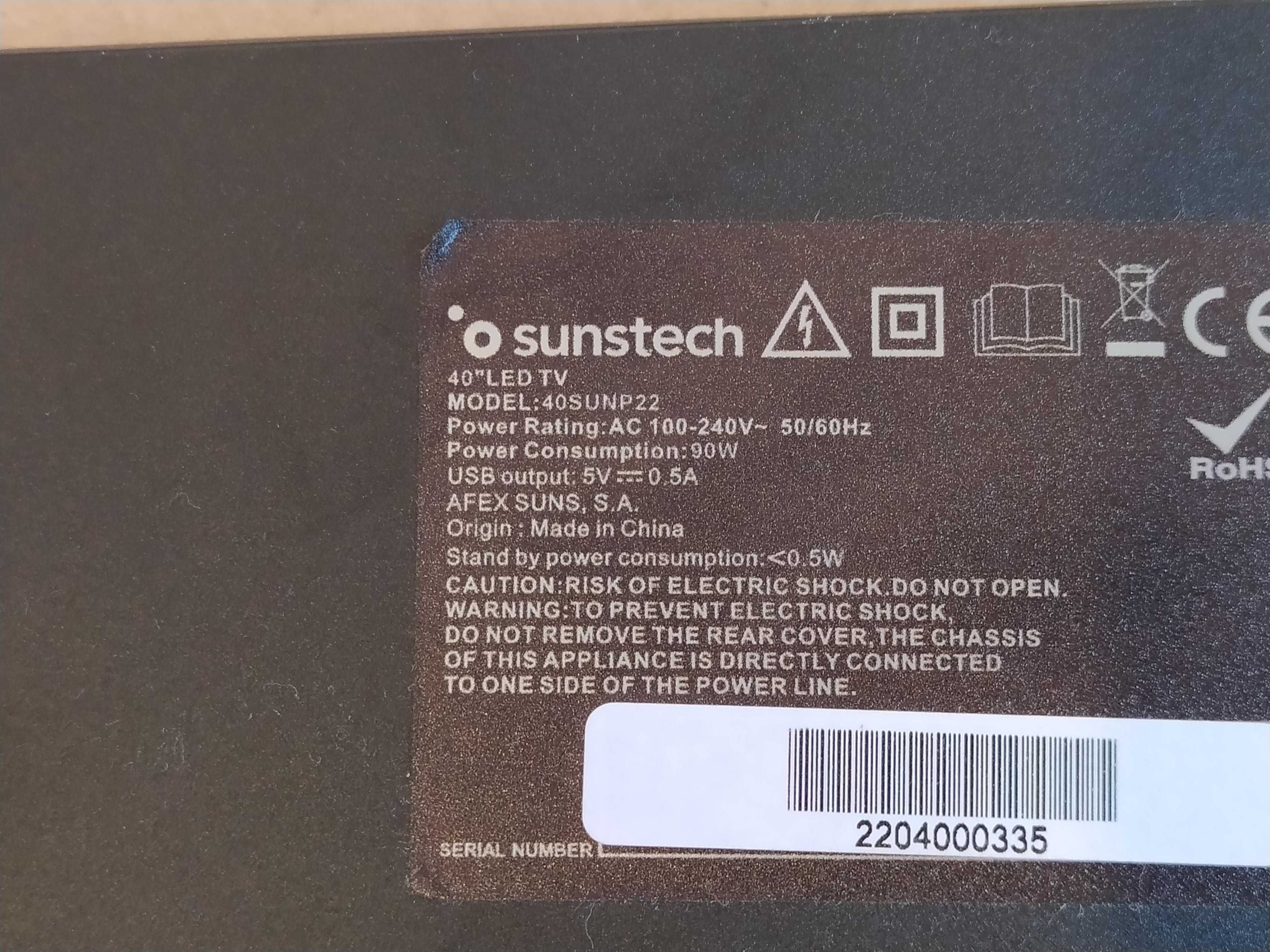 placa para tv sunstech  40sunp22