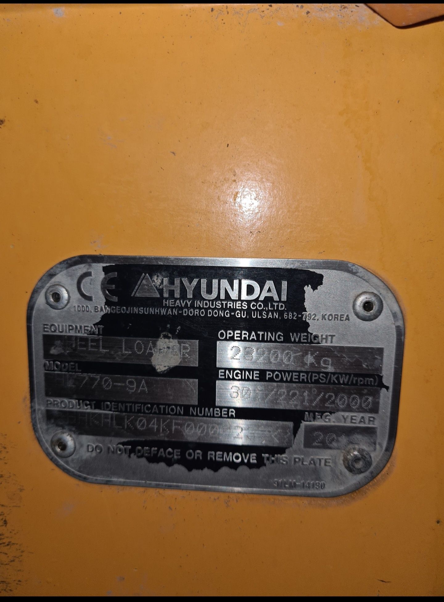 Ładowarka Hyundai 770-9A , łyżka wysokiego wysypu