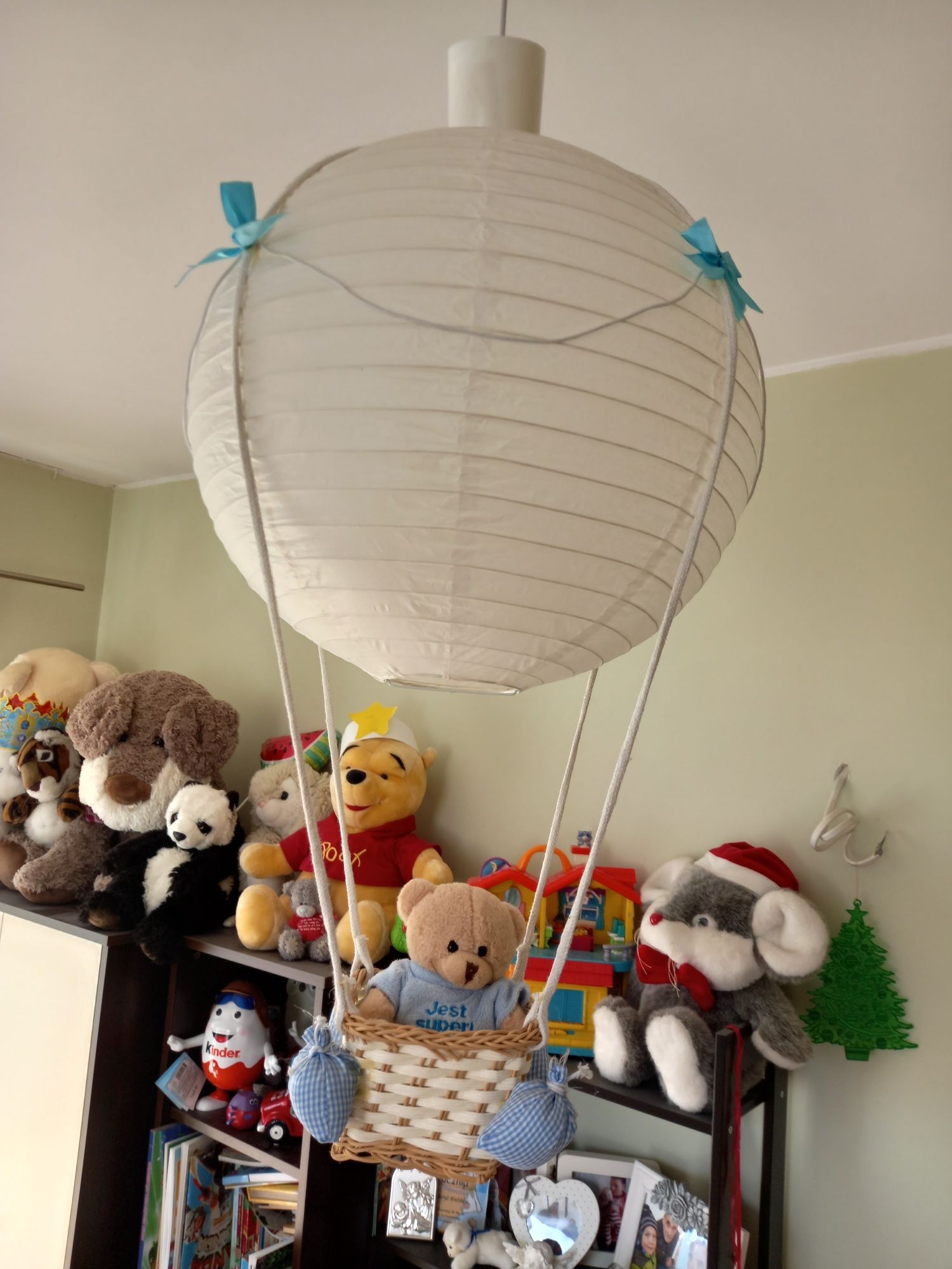 Lampa wiszący balon z misiem