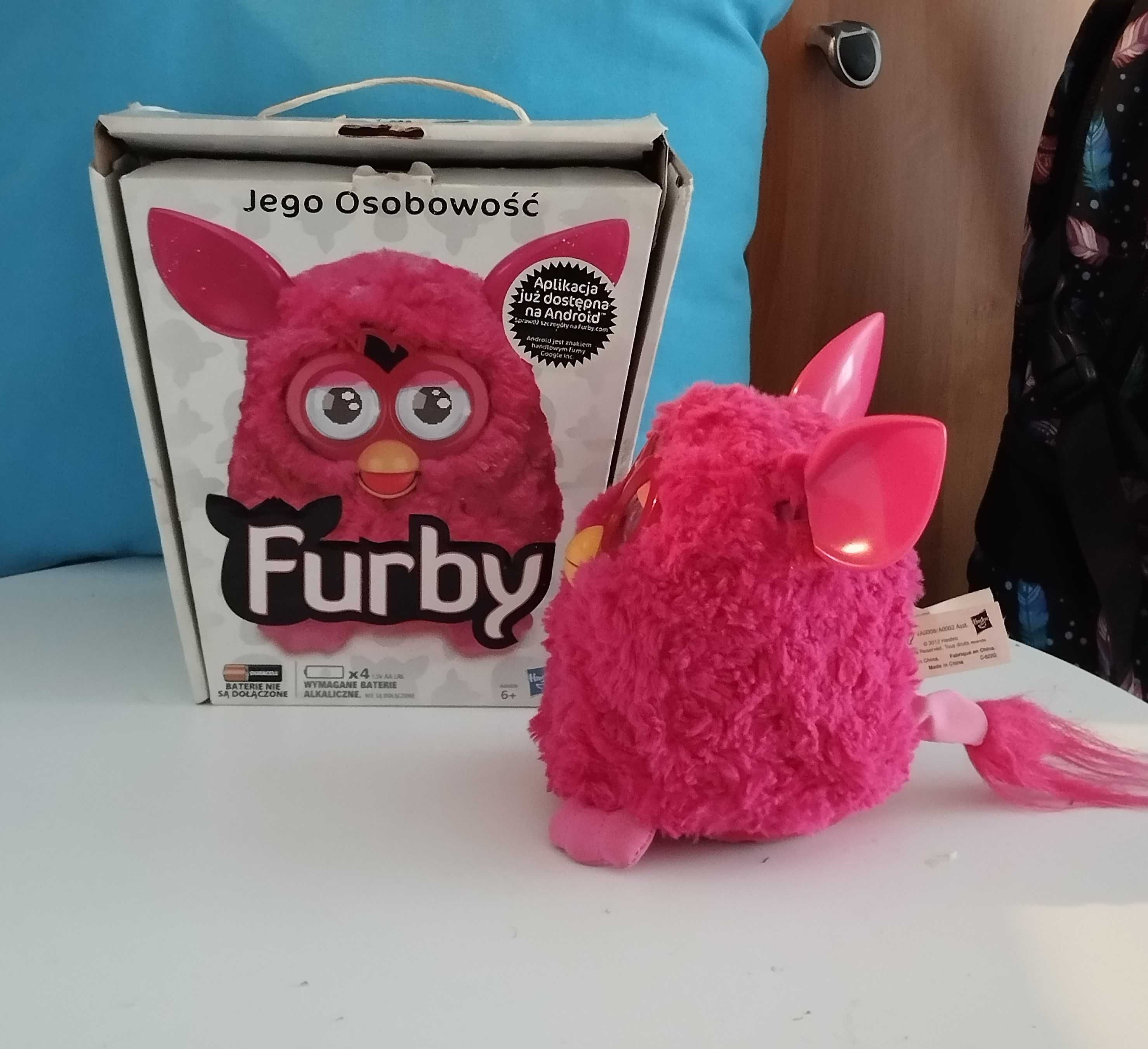 HASBRO FURBY pink interaktywny A0008 - j.polski , stan BDB