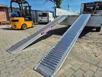 Najazdy rampy aluminiowe 3m/2,5T - Komplet, gwarancja, tania dostawa