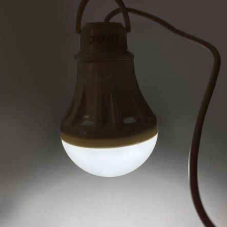 Лампочка LED USB 5W світлодіодна кемпінгова підвісна від повербанка